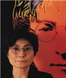 Abe Frajndlich - Yoko Ono with Andy Warhols John Lenon, 1994